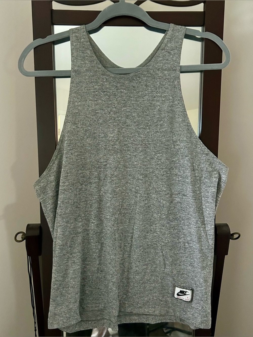 Vintage 80's Heather Grey Large Nike Tank